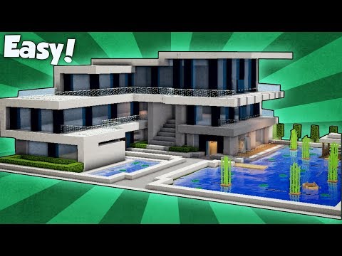 WiederDude - Minecraft: How to Build a Large Modern House - Tutorial (#9) 2018