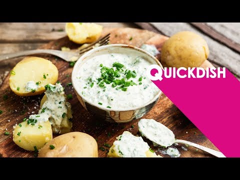 Pellkartoffeln mit Schnittlauch-Quark[Rezept] - Vegan