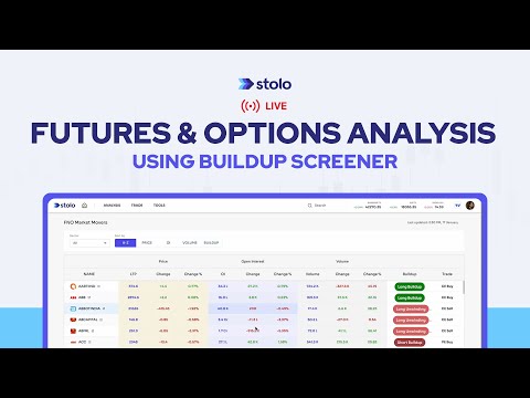 Live Futures & Options Analysis using Buildup Screener - Stolo Ultimate Options Trading Platform