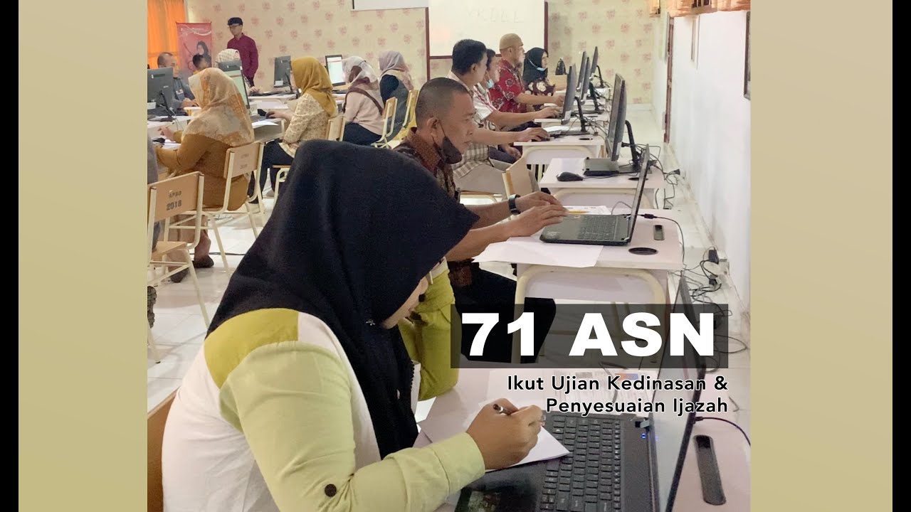 71 ASN Pemkot Gorontalo Ikuti Ujian Kedinasan dan Penyesuaian Ijazah