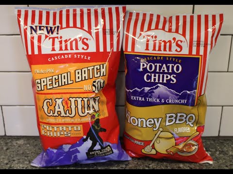 Tim’s Cascade Style Potato Chips: Cajun & Honey BBQ Review
