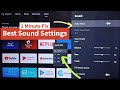 All Google TV Best Sound Settings For Your TV Increase TV Sound Audio Settings