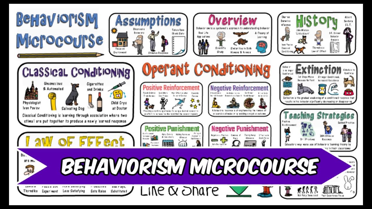 Behaviorism: Skinner, Pavlov, Thorndike, etc.