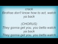 Esham - Watch Ya Back Lyrics