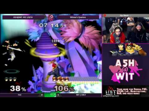 Hot (Marth) vs WIT | ORLY (Falcon) - ASH@WIT #43 Melee Winner's Quarters
