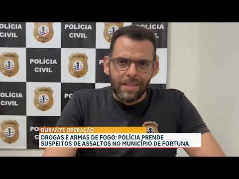 Operação em Fortuna e São Domingos resulta em prisões e apreensão de armas e drogas