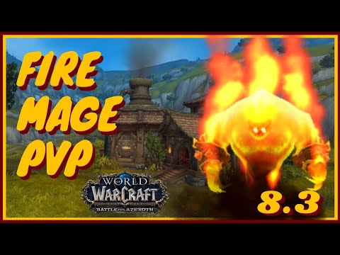 Fire Mage PVP (8.3+) THE CLOSEST BATTLEGROUND EVER!