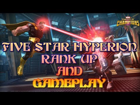 MCOC  - Hyperion Unleashed! : Five Star Rank Up and Gameplay