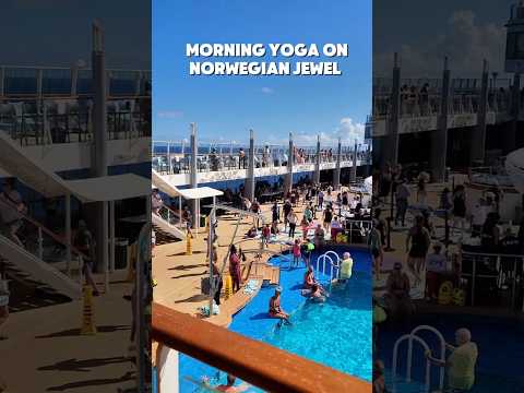 Thumbnail for Yoga Vibes 🧘🏽‍♀️ at Sea onboard Norwegian Jewel #liveloudfest #sixthmancruise #cruise #themedevents