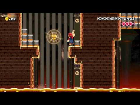 Super Mario Maker - SMBU - Bowser's Thwomp Trap 1-8