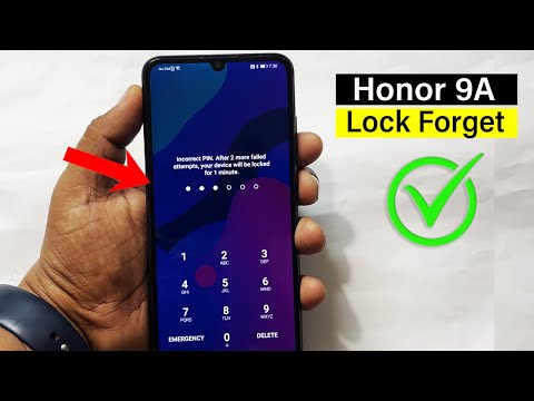 Screen Unlock or Hard Reset ' Honor 9A ' with Easy Trick