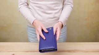 Гаманець жіночий Boston 18484 (S6001B) шкіра синій