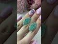 Серебряные серьги с изумрудом