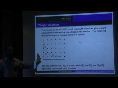 Symplectic embeddings from concave toric domains into convex ones - Dan Cristofaro-Gardiner