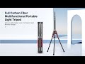Ulanzi Full Carbon Fiber Multifunctional Portable Light Tripod