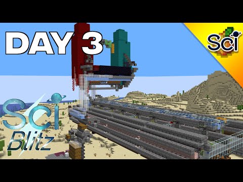SciCraft Blitz Day 3: Automatic Tree Farm / Simple Wither Skeleton Farm