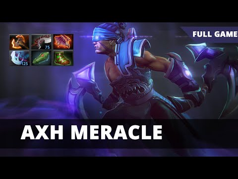 AxH Meracle Anti Mage - Dota 2 Pro Gameplay New 7.23 Patch