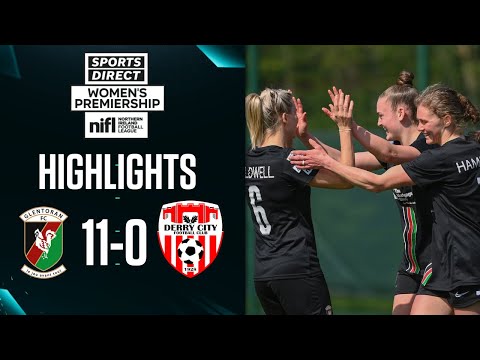 Glens run riot in season opener! | Glentoran 11-0 Derry City | Women's Prem Highlights