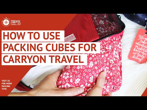 Part of a video titled How to Use Packing Cubes for Carryon Travel: Video 1/5 - YouTube
