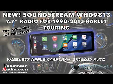NEW! Soundstream 7.7" WHD9813 Radio is a Game Changer for 1998–2013 Harley Davidson Touring!