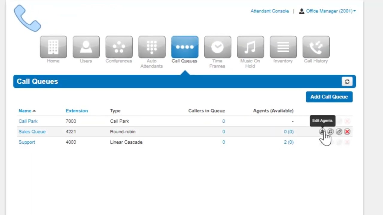 GigTel Contact Center Supervisor: Call Queues
