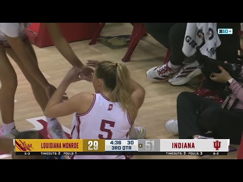 Lenée Beaumont Makes the Jumper And-1 vs. Louisiana Monroe | Indiana Women's Basketball