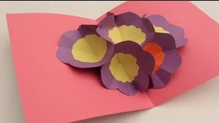 How to make a 3D Flower POP UP Greeting Card