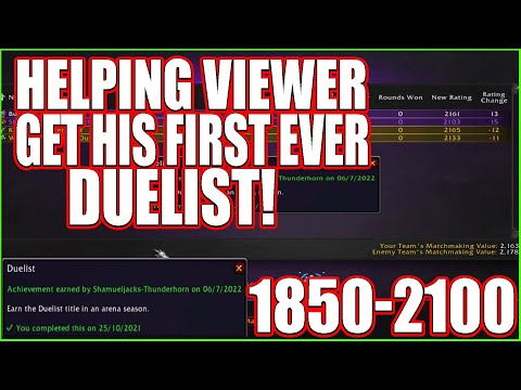 Helped Viewer Get His First Ever Duelist2100 Rating   Necrolrods Demonology Warlock Oneshots 9.2.5