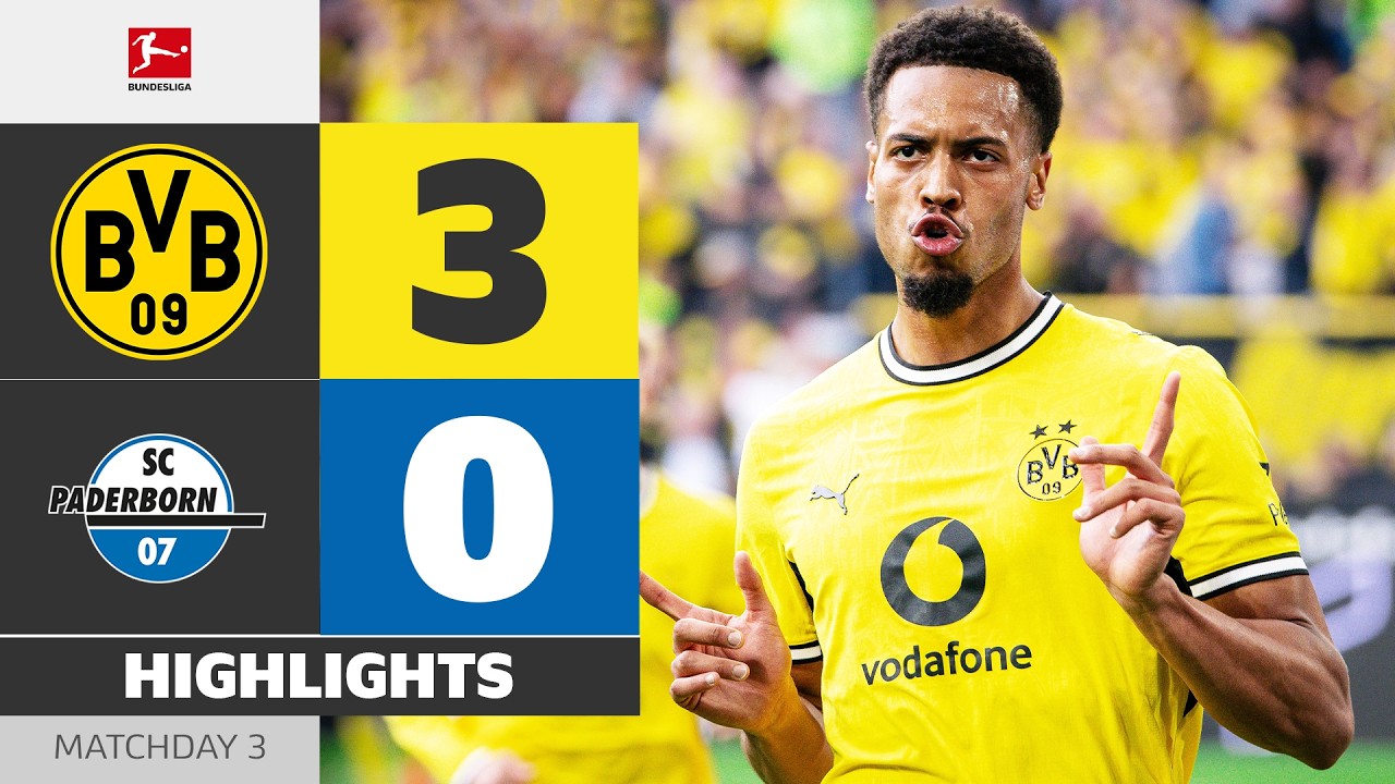 Goal Of The Season?! | BORUSSIA DORTMUND - SC PADERBORN | Highlights | Matchday 3 – Bundesliga