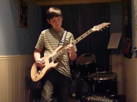 Tom Platts - Young guitarist (12 years old) - Sabre Seraph, surfing.