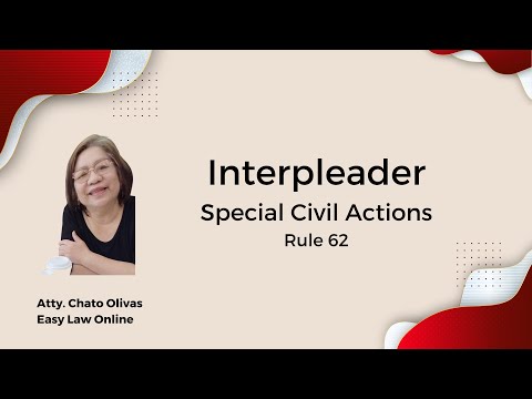 [Special Civil Actions] Interpleader