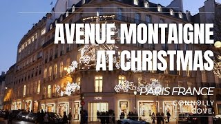 Avenue Montaigne At Christmas | Paris | France | Paris at Christmas | Christmas Shopping in Paris