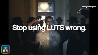 How to Use LUTs in DaVinci Resolve (Most People Get This Wrong)