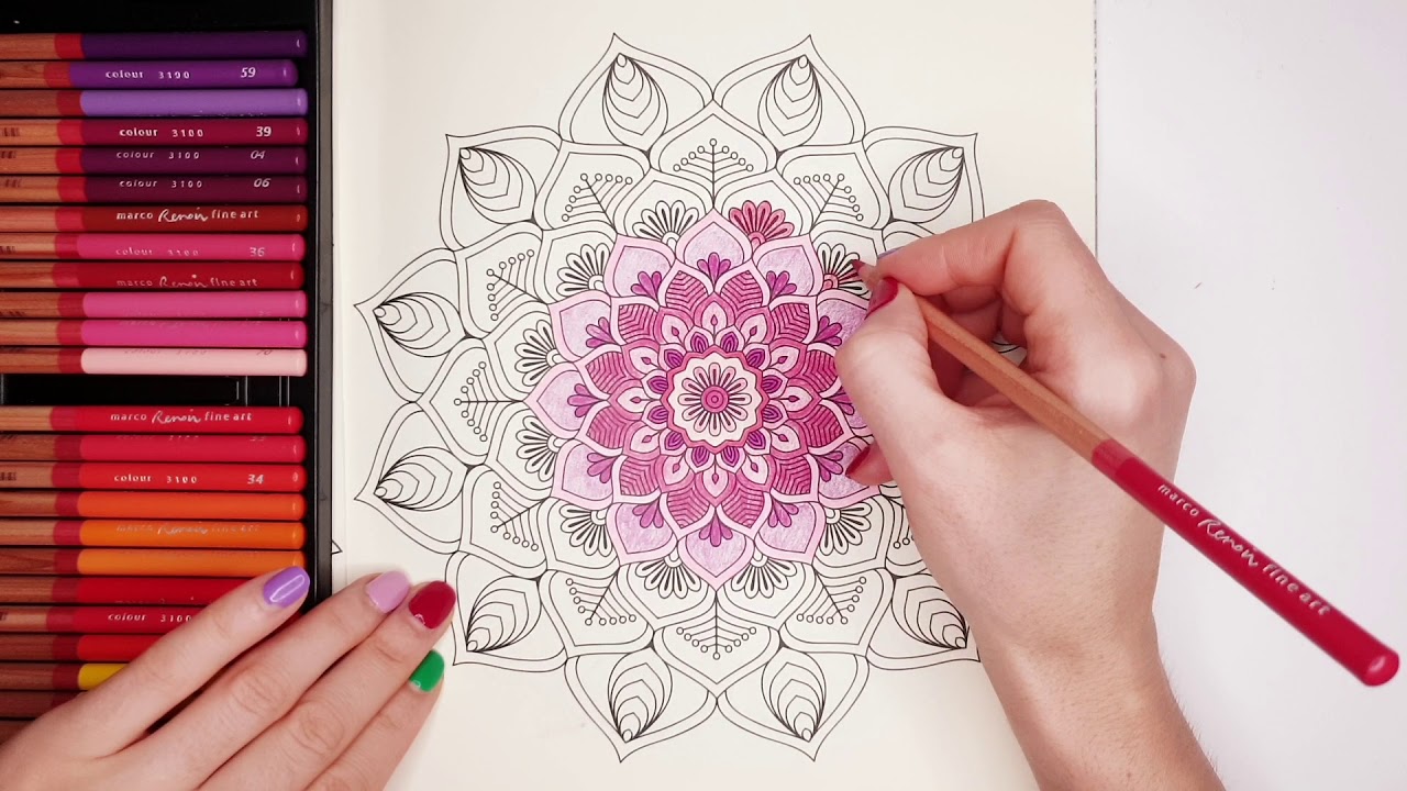 How to Color a MANDALA | Mandala Coloring Tutorial