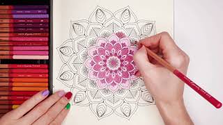 How to Color a MANDALA | Mandala Coloring Tutorial