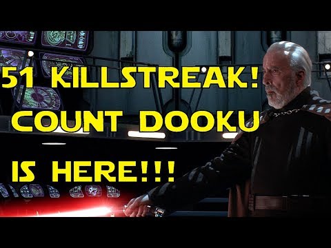 Star Wars Battlefront 2- The Count Is Here!!! / 51 Count Dooku Killstreak!