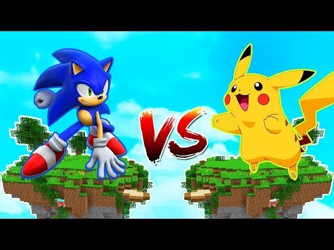SONİC ADASI VS PİKACHU  ADASI! 😱 - Minecraft