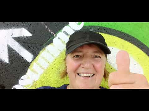 Graffiti, Ufo und Bahntrasse auf der #SüdWestTour, #Velosummer🇱🇺