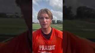 Cedar Rapids Prairie senior quarterback Cael Kongshaug