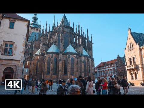 Prague Castle Tour | Soundscape for Work/Study - Ambient Walk 4K HDR (No Ads)