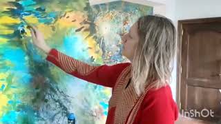 Processus de Peinture Intuitive & Abstraite | Olena Rabitcheva, Artiste Peintre (Belgique)