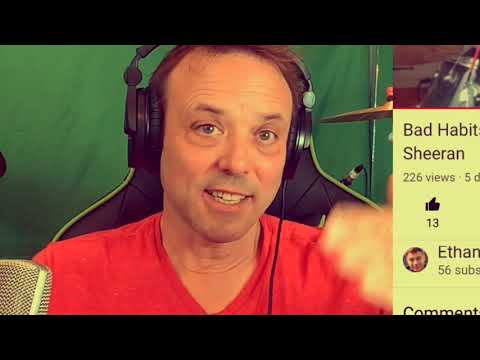 Bad Habits - Drum cover reactions of Ed Sheeran by Mad Cowbell covers review