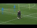 Marcelo Bielsa celebrates Patrick Bamford's goal in training | Leeds United 2018/19