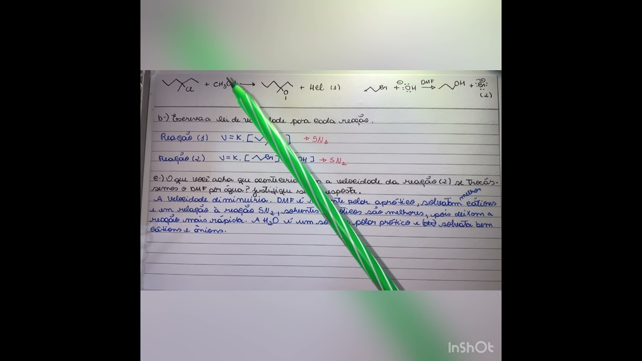 Resolvendo questões SN1 e SN2