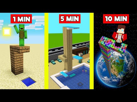 Adventure Craft - WATER SPRINGBOARD BUILD BATTLE CHALLENGE In Minecraft - NOOB VS PRO - Maizen Mizen Mazien Parody
