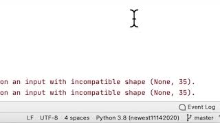 shape mismatch error