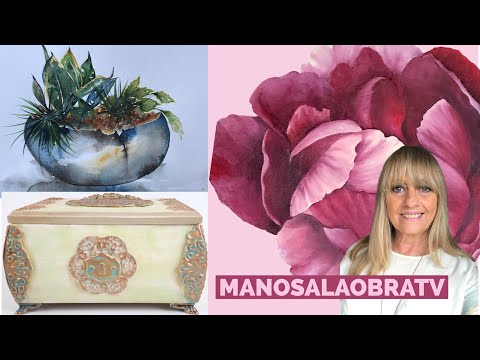 Manos a la Obra 2023 Programa 8 Acuarela Pintar al Oleo  Cajas con patinas y herrajes