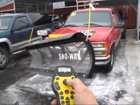 4 SALE: Sno-Way series 26 W/down pressure, wireless control & clear poly moldboard UP93 SOLD.