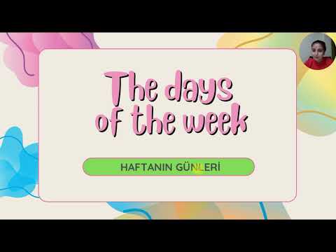 The Days of the Week in Turkish