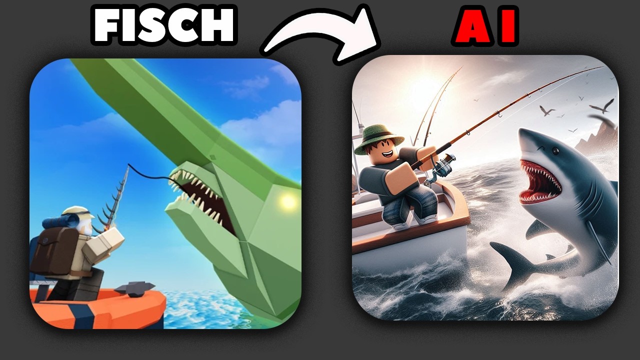 I Redesigned ROBLOX Game Logos Using AI